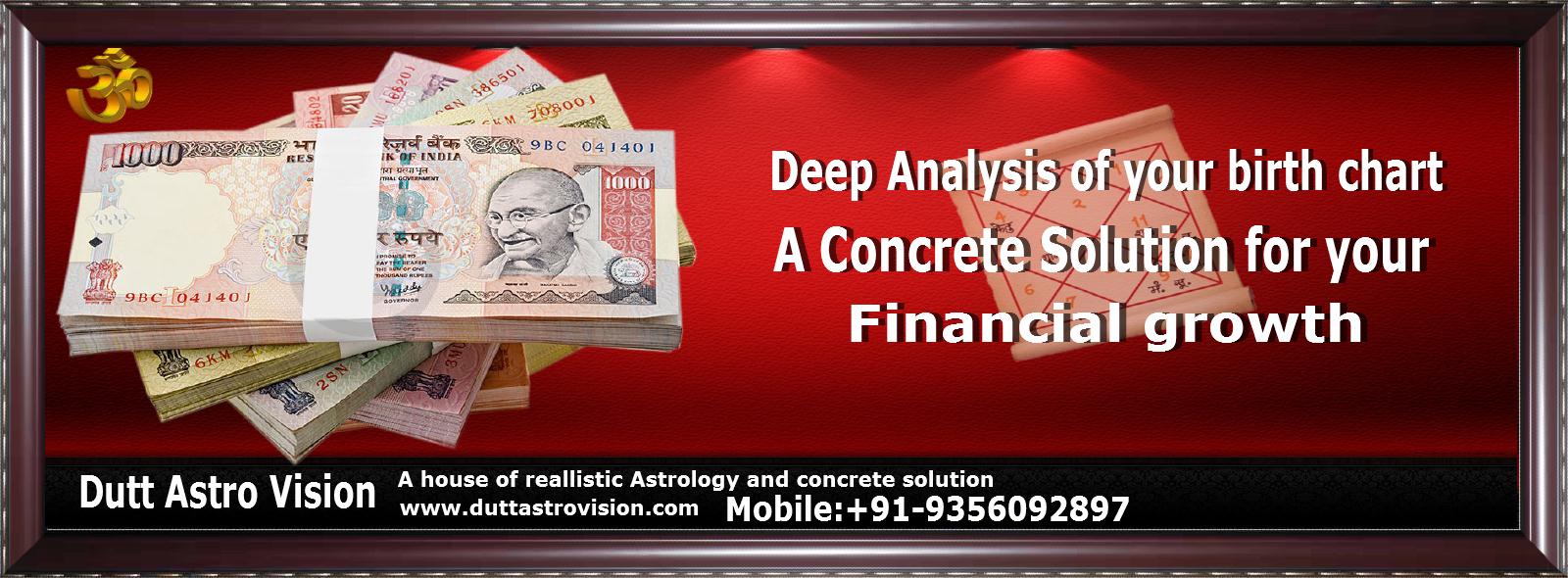 A concrete Astrological solution for your financial growth By Astrologer Parkash Dutt in Ludhiana